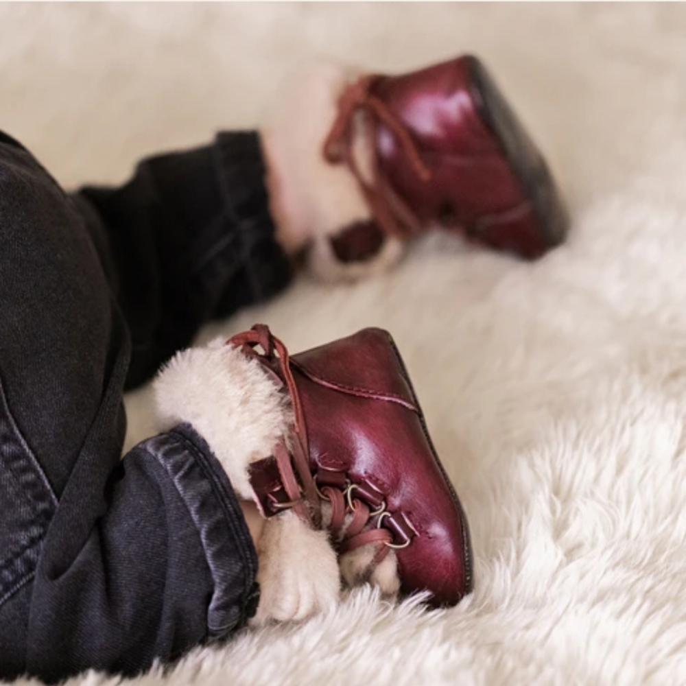 Freebird Boots Baby Norway In Wine #86 Size 1 3-6 Months